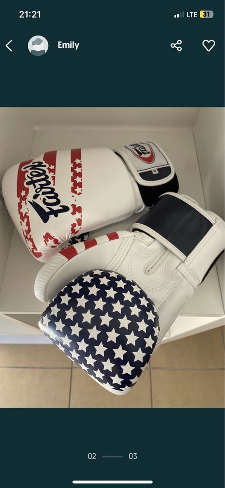 Rękawice skorzane fairtex 12