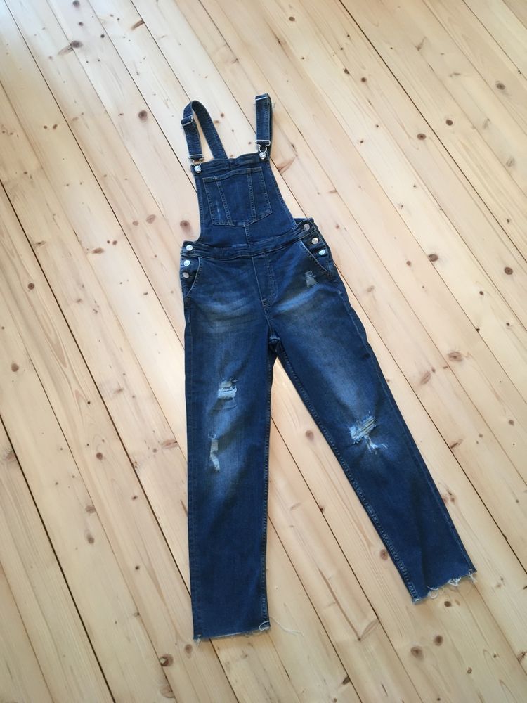 Ogrodniczki jeansowe bawełna 99% XXS - 160 cm