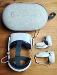 Oculus / Meta Quest 2 32GB + Elite Strap z baterią + etui + VR Cover