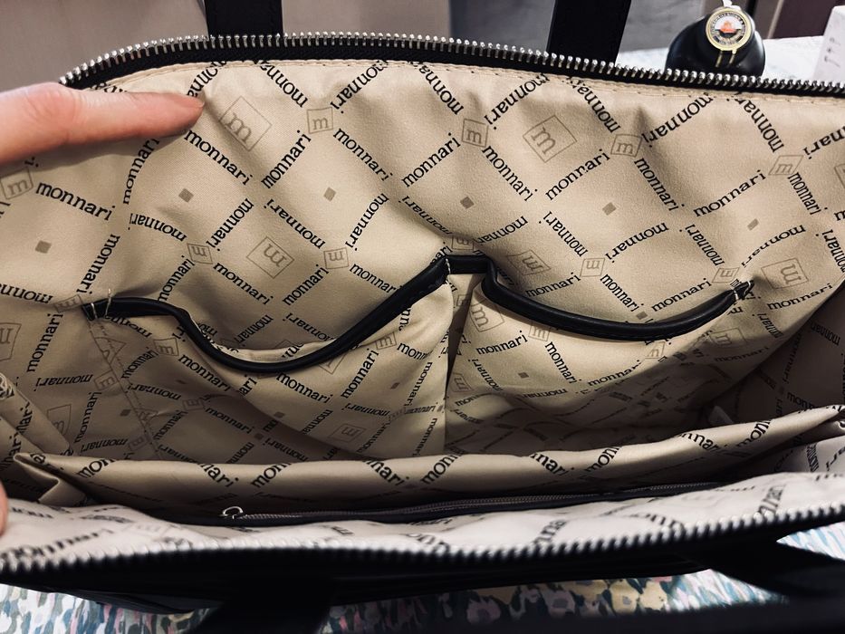 Torebka Monnari A340 torba na laptopa filcowy panel, wyciągane rączki