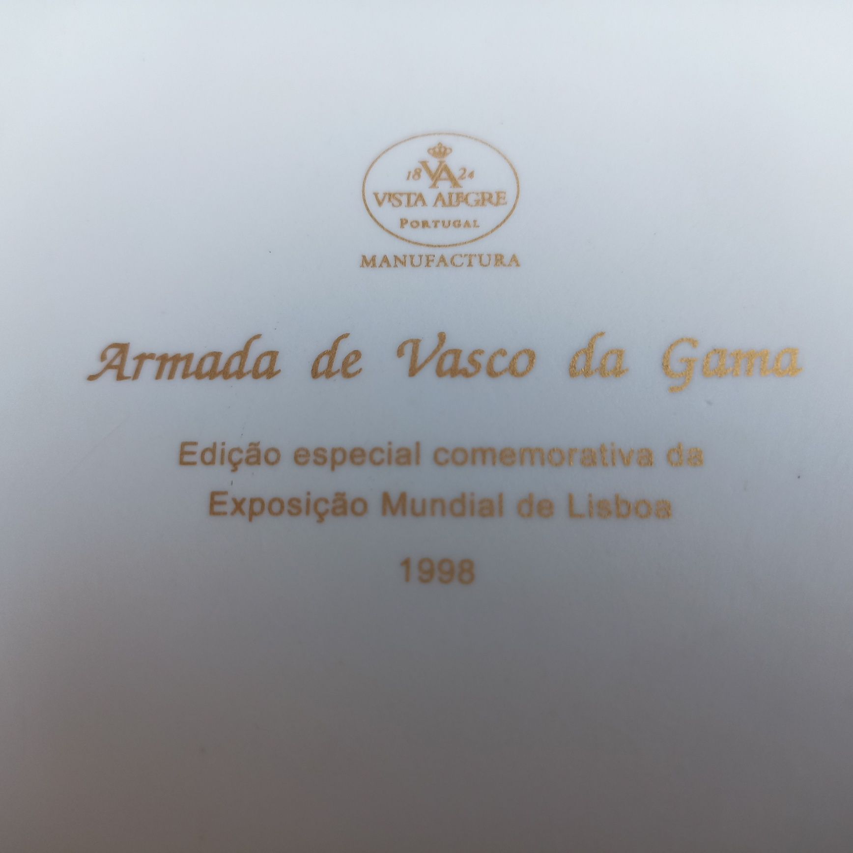 Covilhete oitavado Vista Alegre Armada Vasco da Gama Exposição 1998