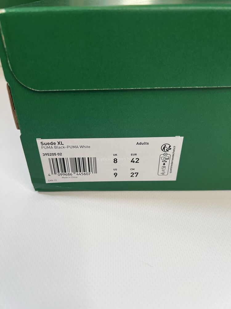 PUMA Suede XL  Black-PUMA White пума хл