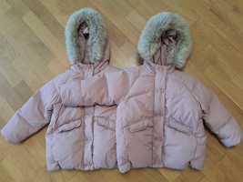 Курточки-пуховики Zara для двійні 104