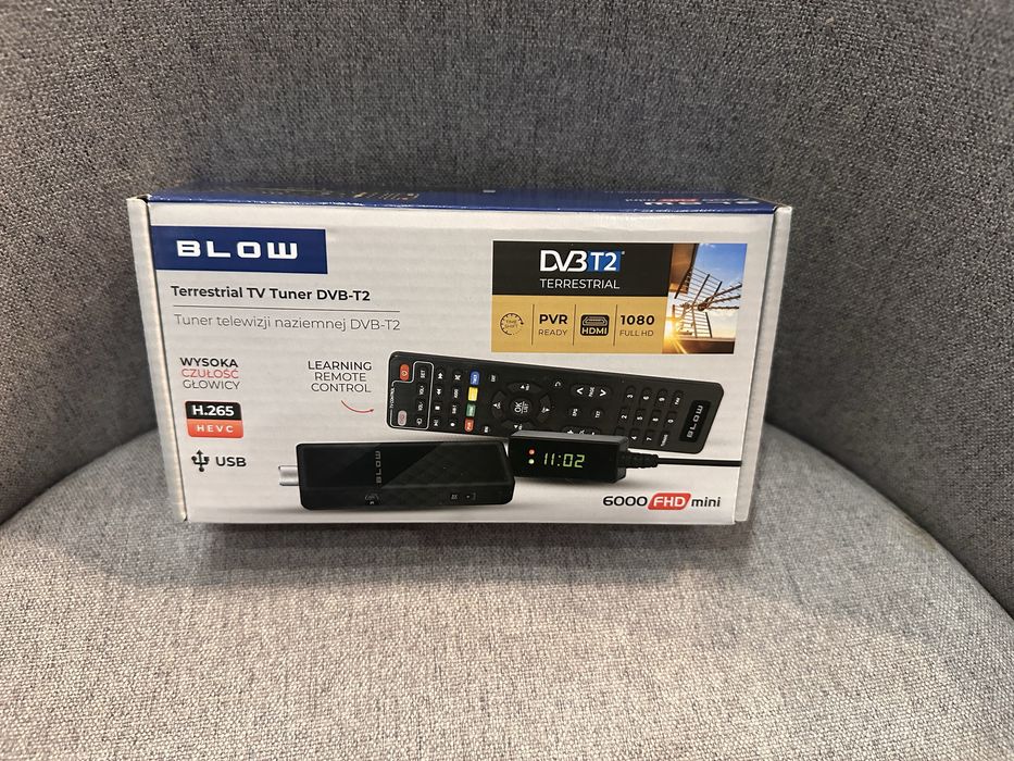 Dekoder Tuner telewizji DVB-T2 Blow 1080p 4K smart tv 6000FHD mini