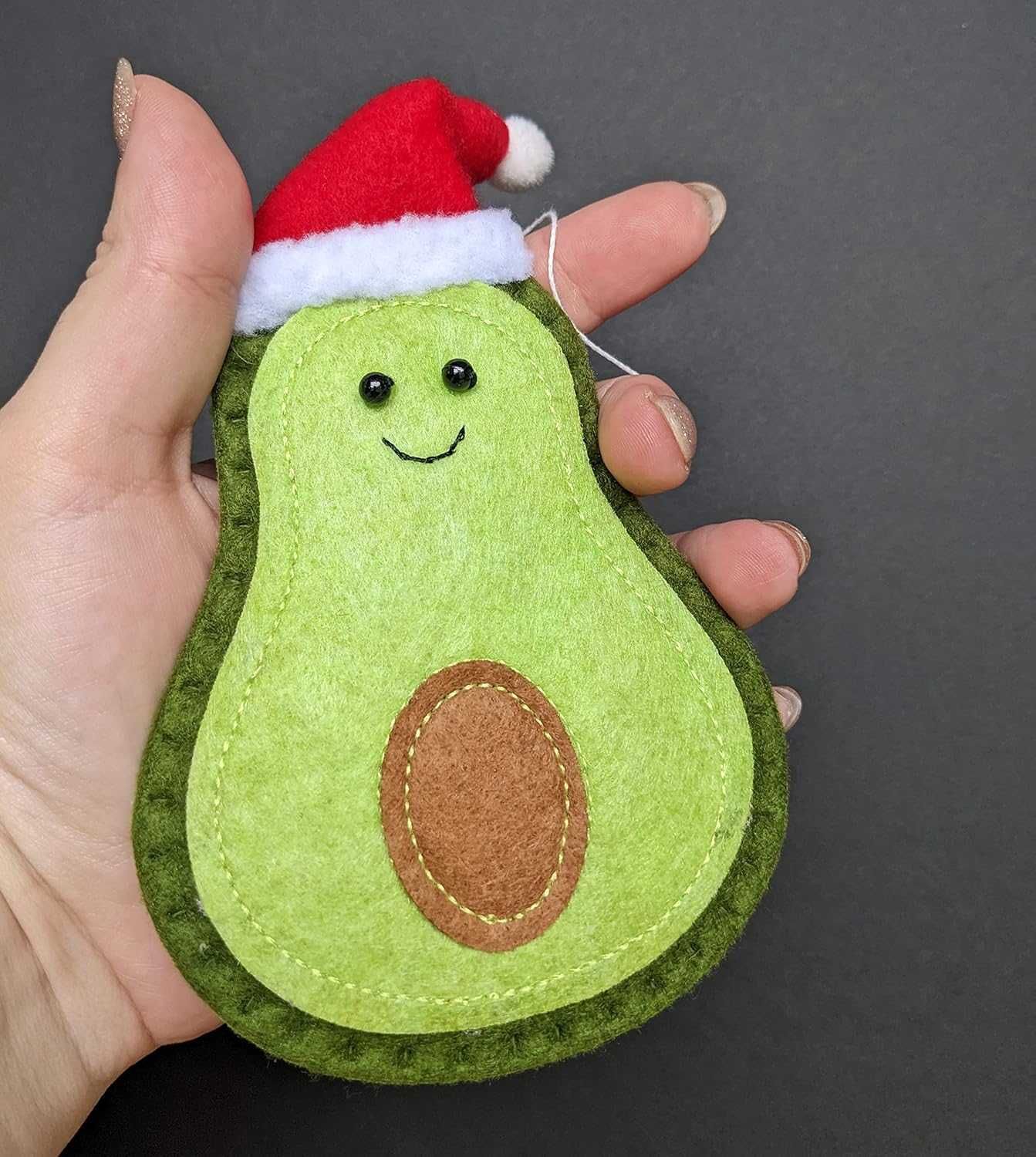 Filcowe AWOKADO do zawieszenia ozdoby 3szt wisiorki NOWE s042