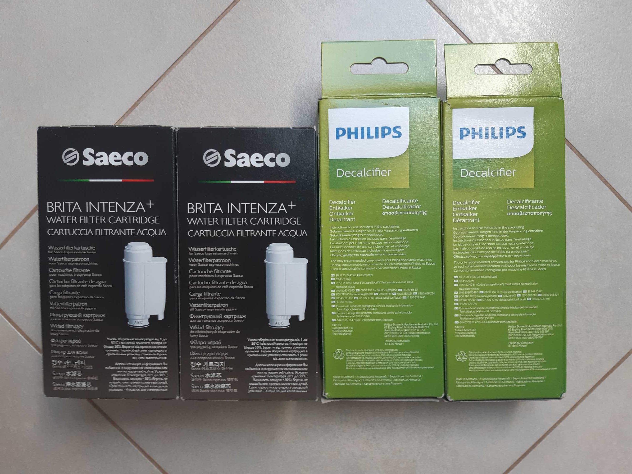 Filtr do wody 2+2 szt. Saeco CA6702 BRITA INTENZA+nowy oryginalny+odka