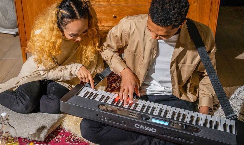 CASIO LK-S450 Keyboard Pokrowiec STATYW ŁAWKA | ZESTAW