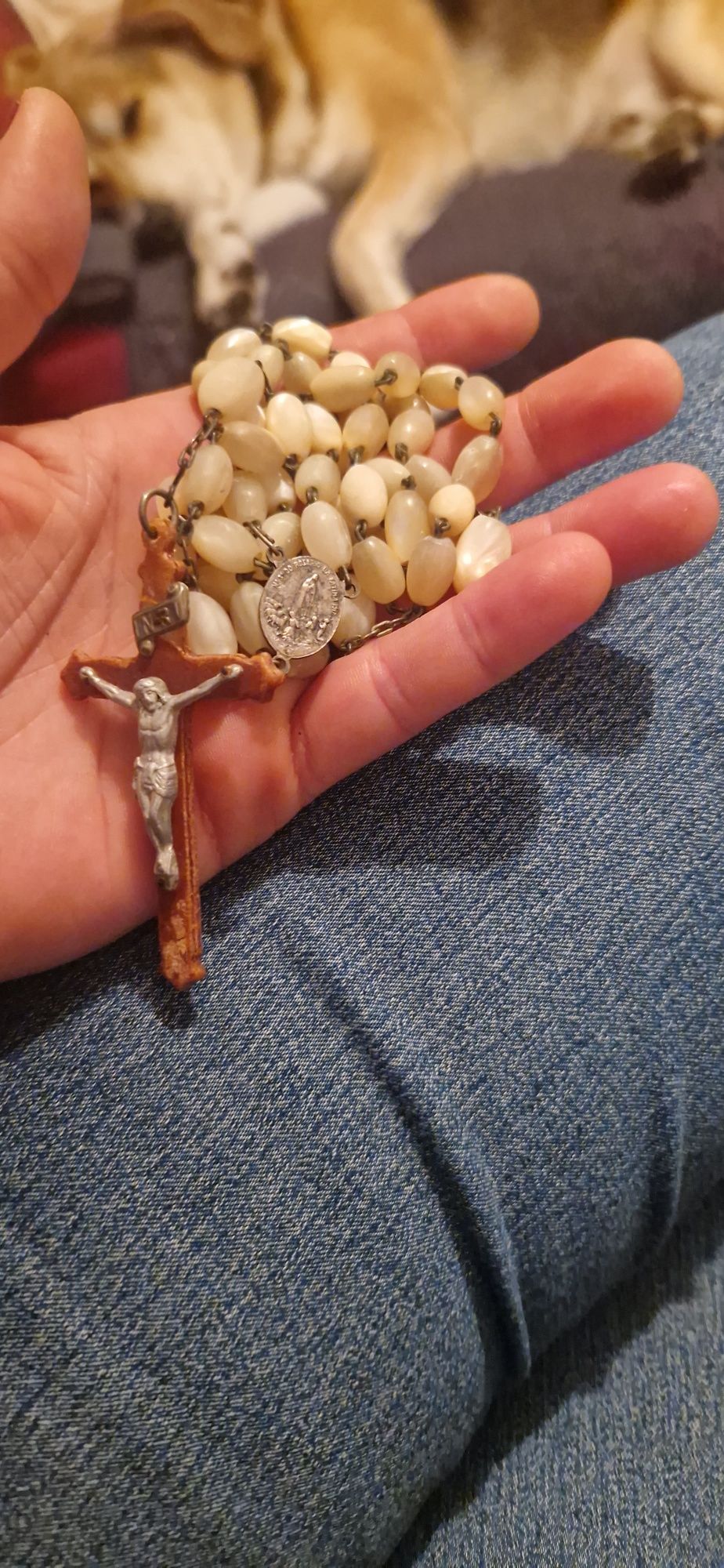Terço nossa senhora madrepérola