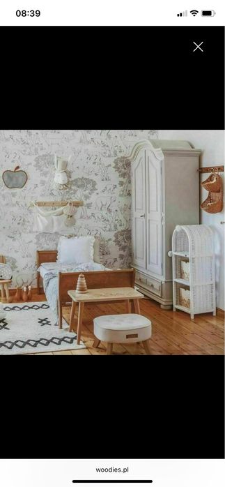 Lóżko lóżeczko woodies 140x70 z materacem