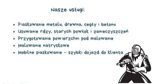Piaskowanie i malowanie natryskowe