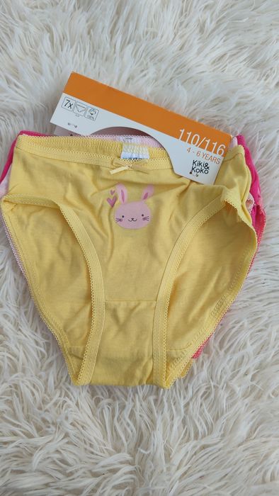 Nowe majteczki 110/116 dziewczęce 7pack