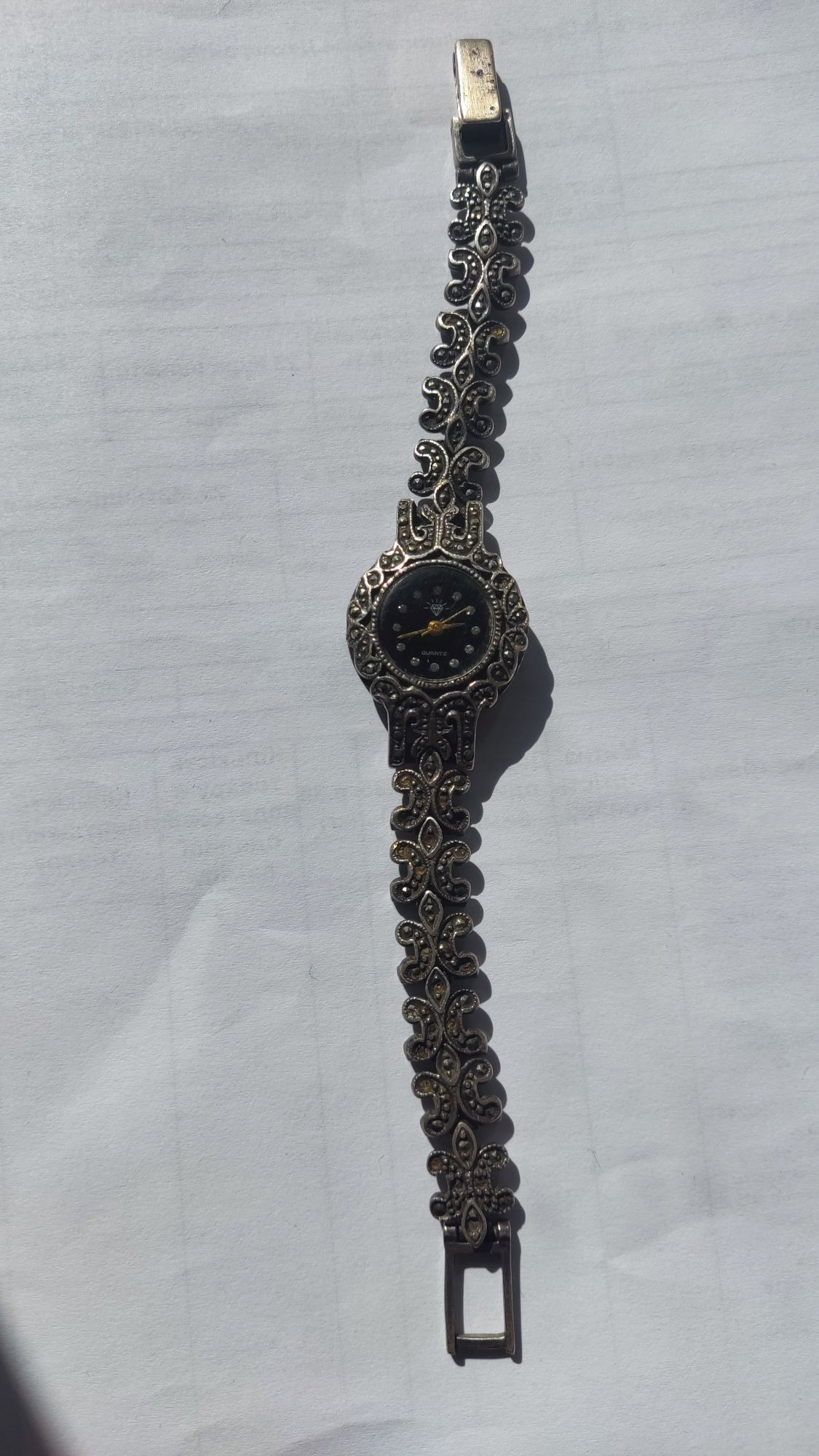 Женские серебряные часы с браслетом