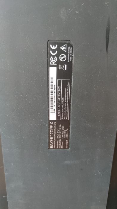 eGPU Razer Core X (nunca usada)