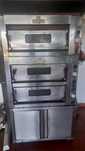 Forno pizza com três camaras