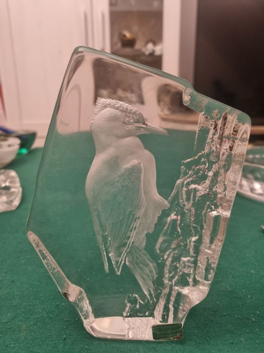 Szkło kryształowe dziecioł/Matts Jonasson