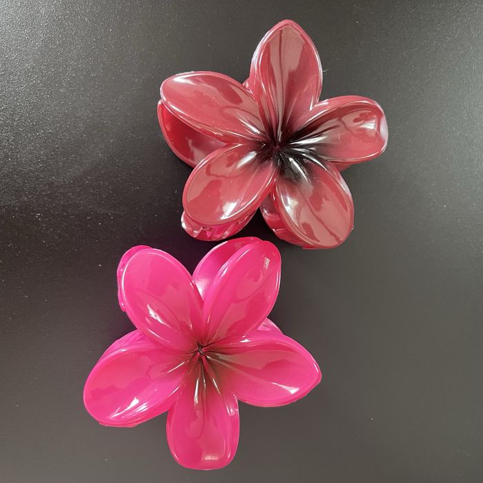 Крабик гавайська квітка для волосся