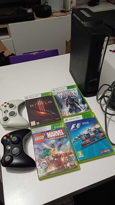 Xbox 360 Jasper Konsola Pady Gry