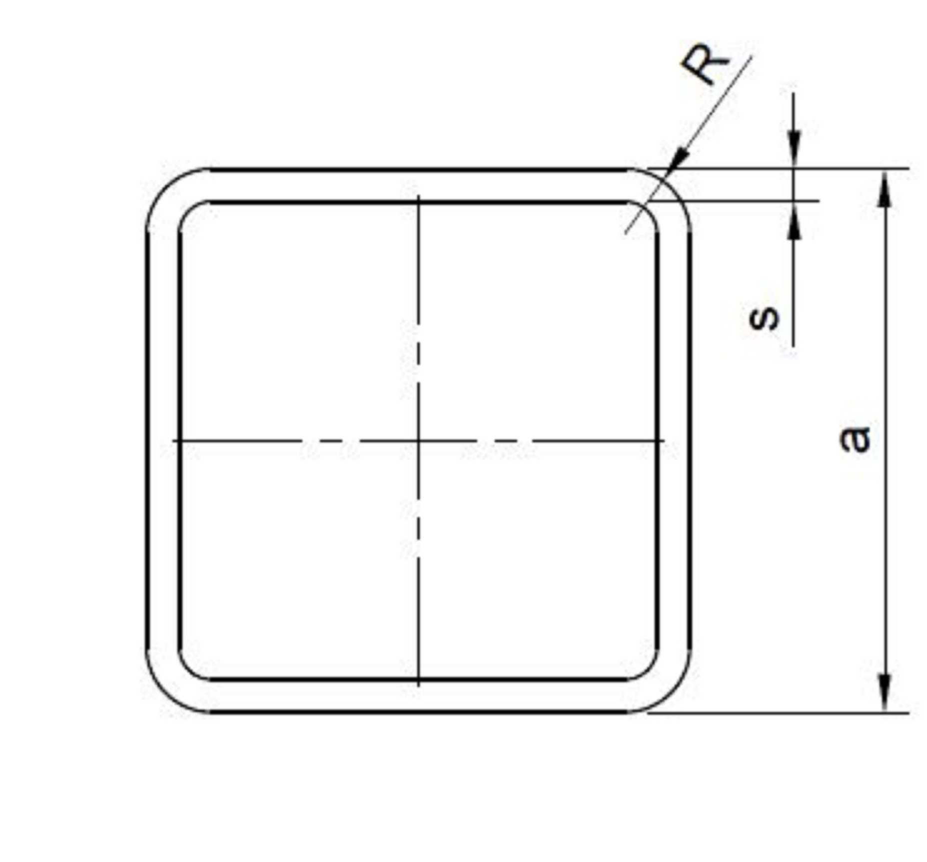 Profil kwadratowy 20 x 20 x 2,0 x 6000 w I gatunku.