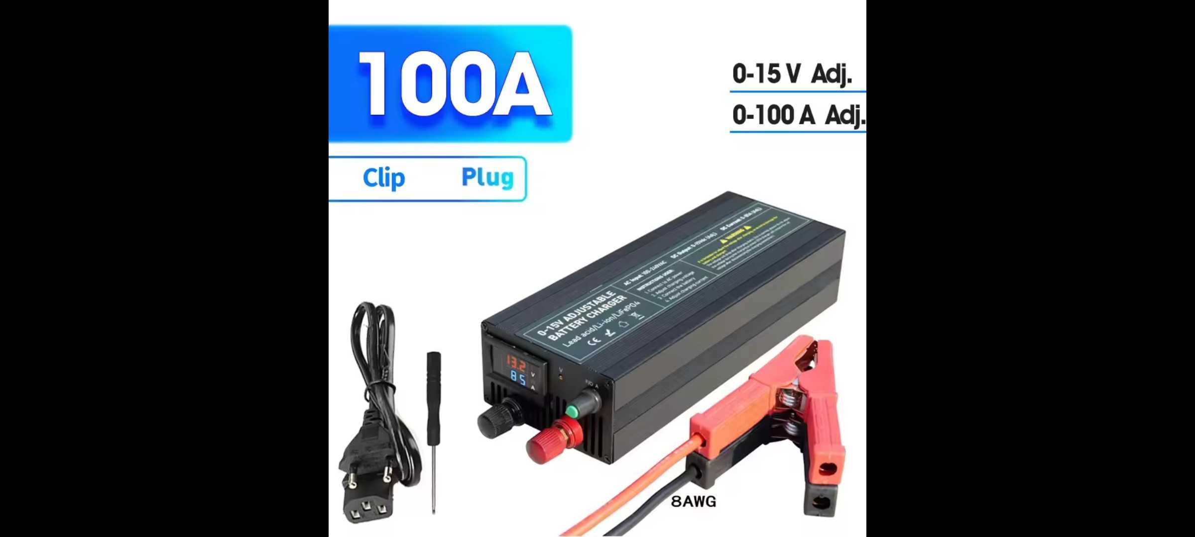 Ładowarka Lifepo4 12V 100A regulowana 0-15V