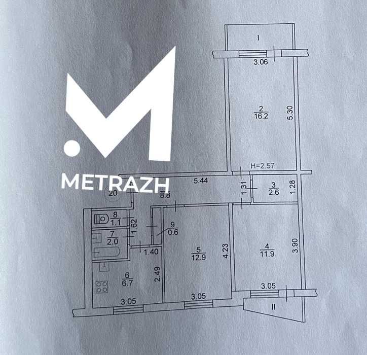 Продается 3-х комнатная квартира 5/9, Алексеевка Ахсарова 20 (89796)