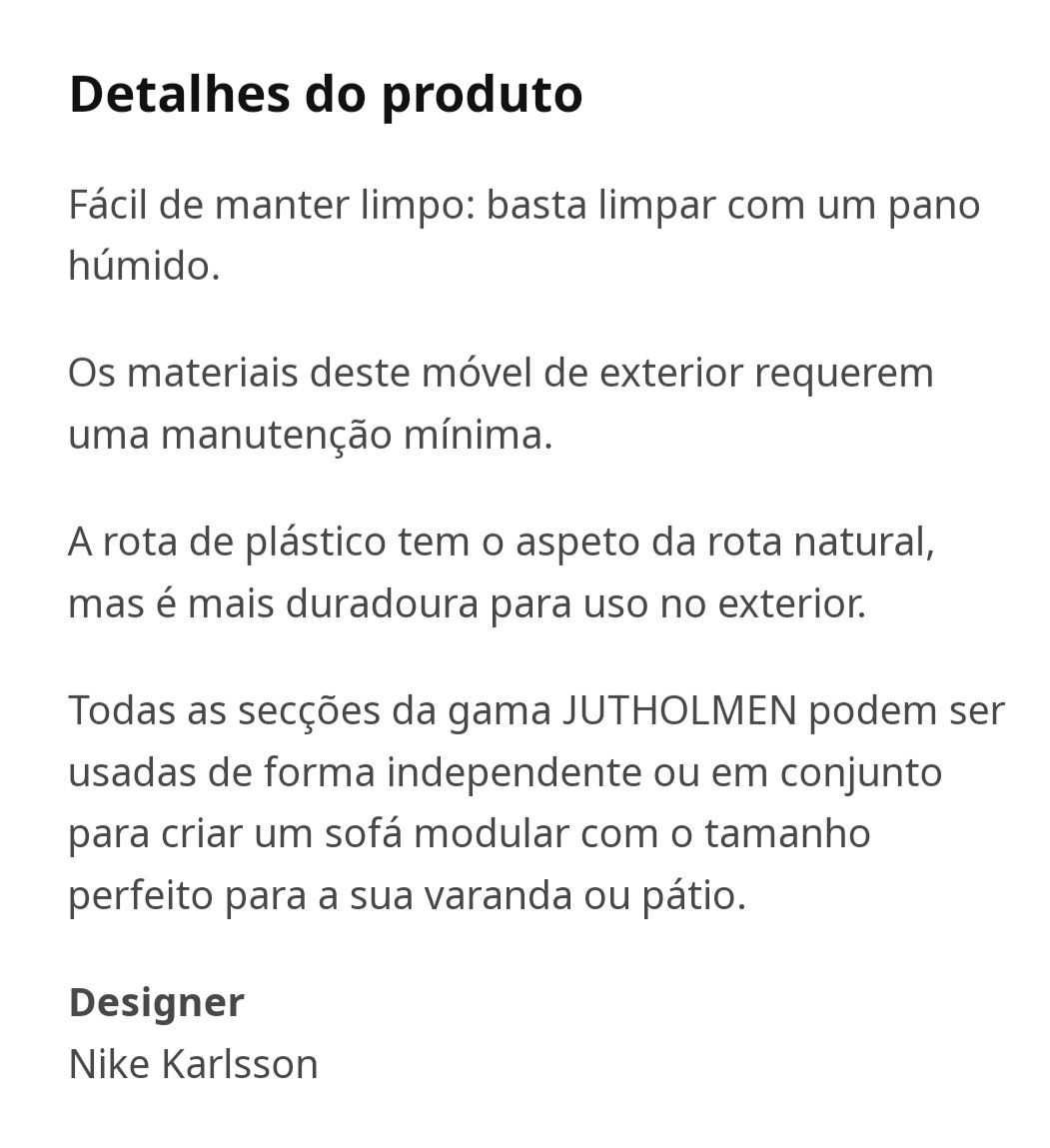 Mesa de Apoio/Taburete Exterior