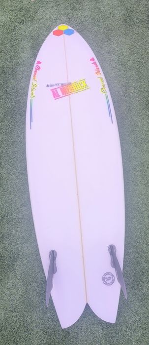 Prancha surf 6'0 channel islands al merick twin fin + Fins