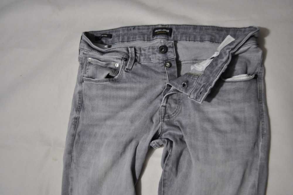 JACK&JONES M 84cm 32/30  męskie spodnie jeansowe slim fit stretch s8v