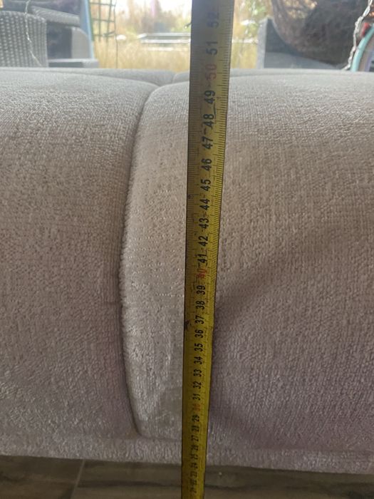 Pufa Adilio, duża, kolor kremowy