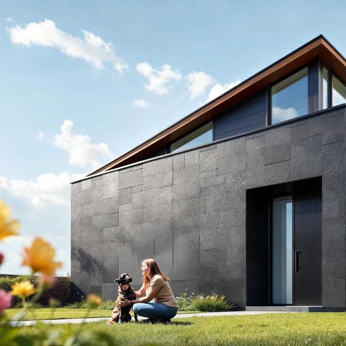 Łupek Black Slate Naturalny 60x40 cm