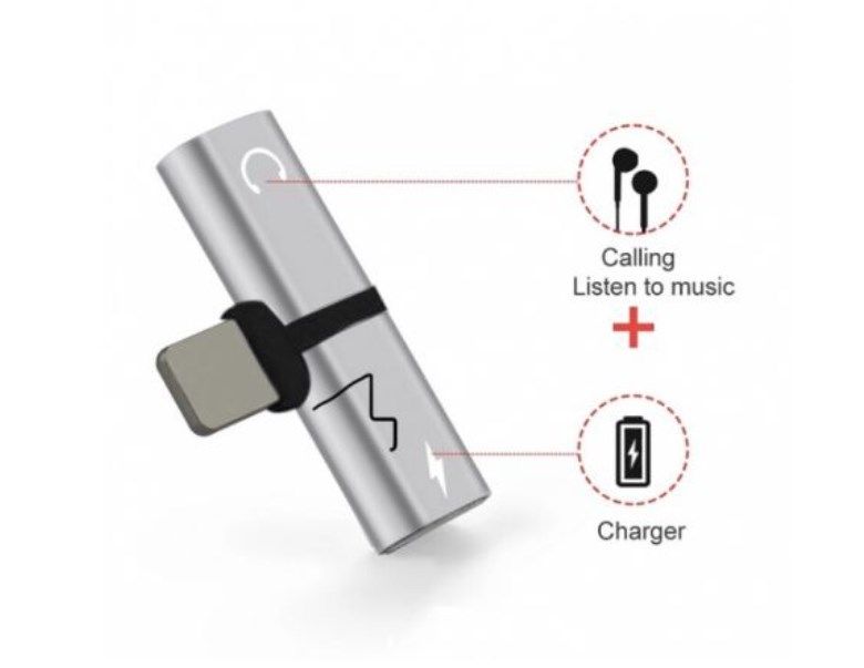 Adapter przejściówka iPhone 7, 8