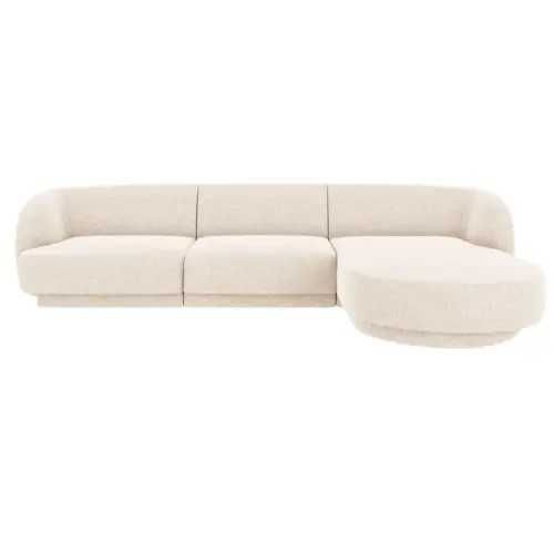 Sofa narożna narożnik 4-os. Miley Micadoni Szenil pr.str. 255x156x70cm