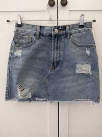 Dżinsowa jeansowa spódniczka spódnica mini varlesca xs