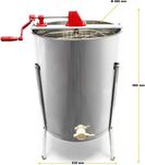 Extrator elétrico de mel 4/8 quadros - Separador centrífugo 140 W Inox