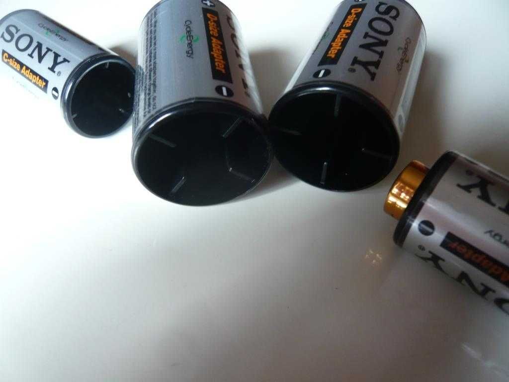 Adaptadores Sony para pilhas AA