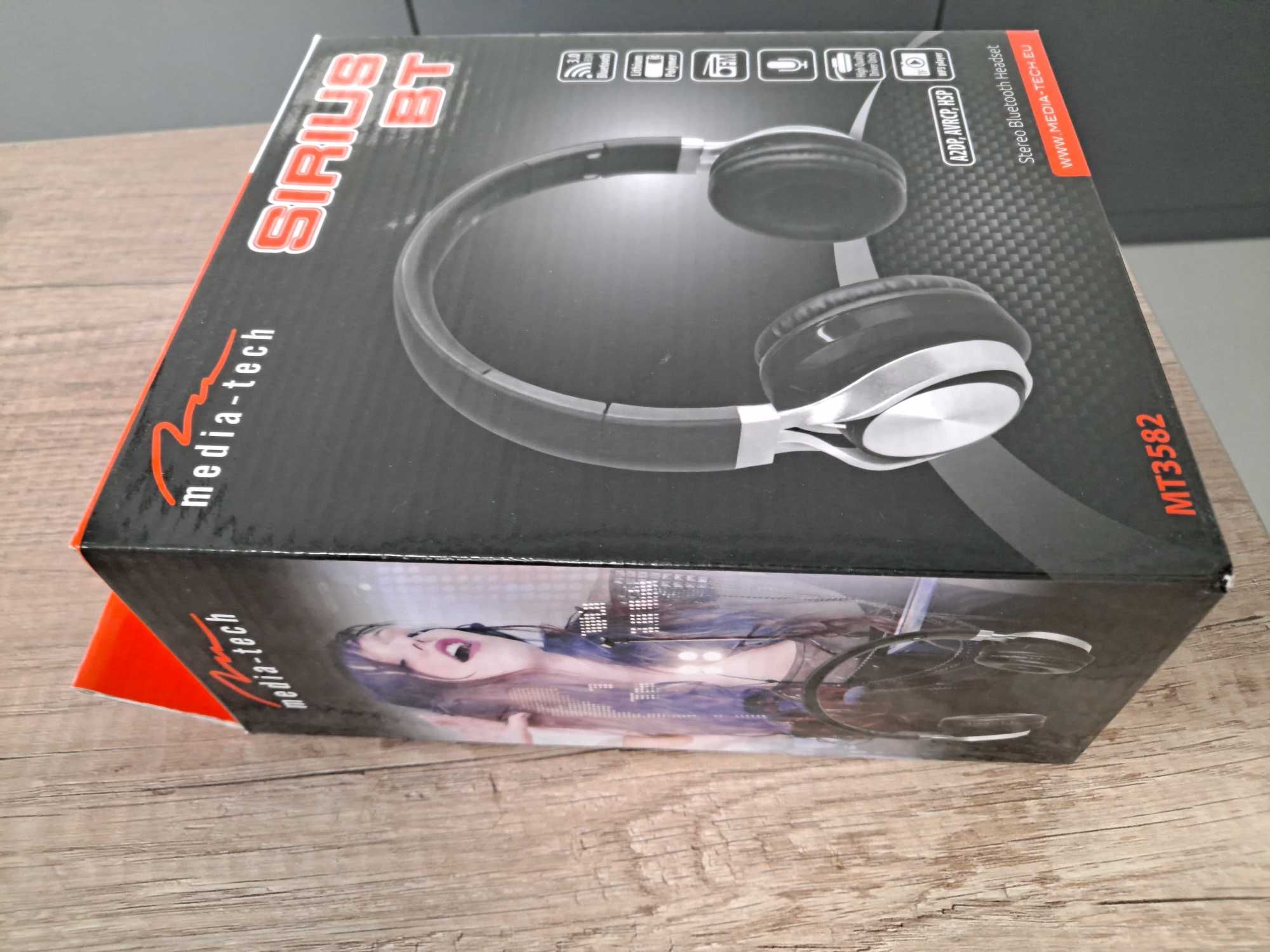 Słuchawki nauszne bezprzewodowe Sirius MT3582 Media-tech