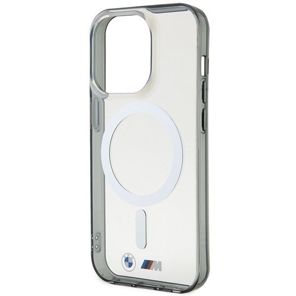 Etui BMW Silver Ring MagSafe dla iPhone 14 Pro Max 6.7"