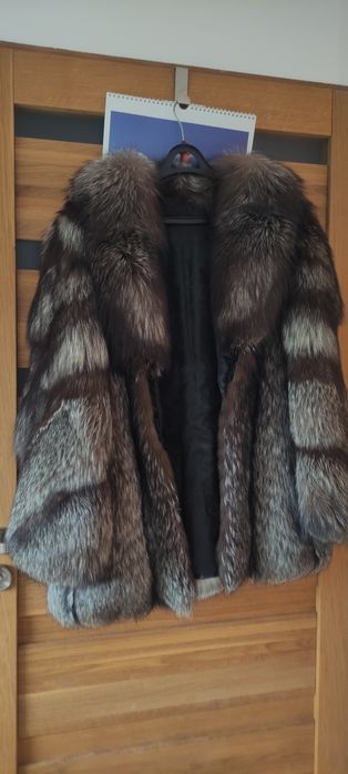Futro, kurtka z lisa srebrnego