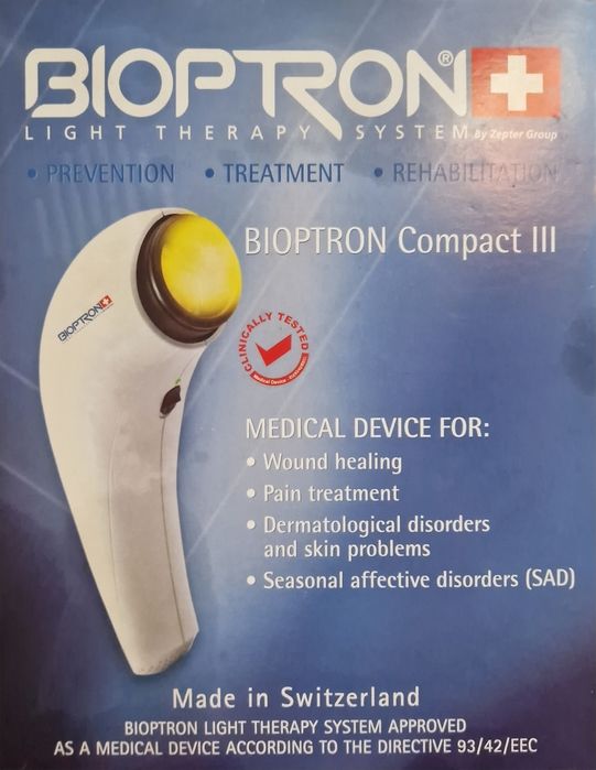 Загоювання ран Bioptron Compact III Zepter + оригінальна стійка