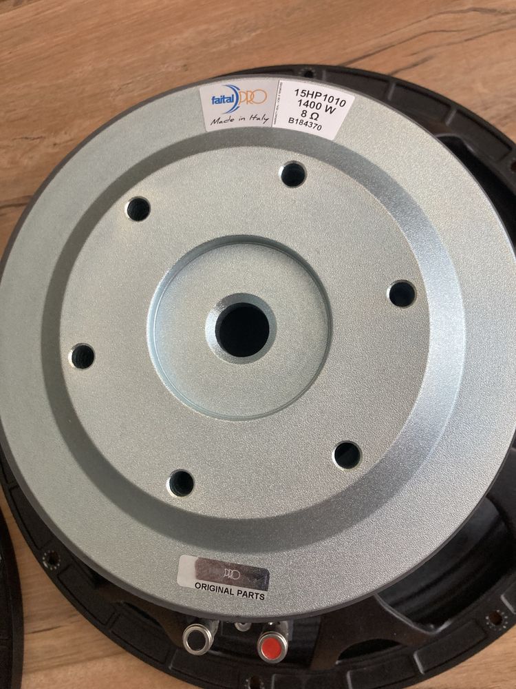 Glośniki basowe Faital Pro 15HP1010 2szt. od NSub