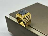 Wyjątkowy złoty sygnet  p750  R-21