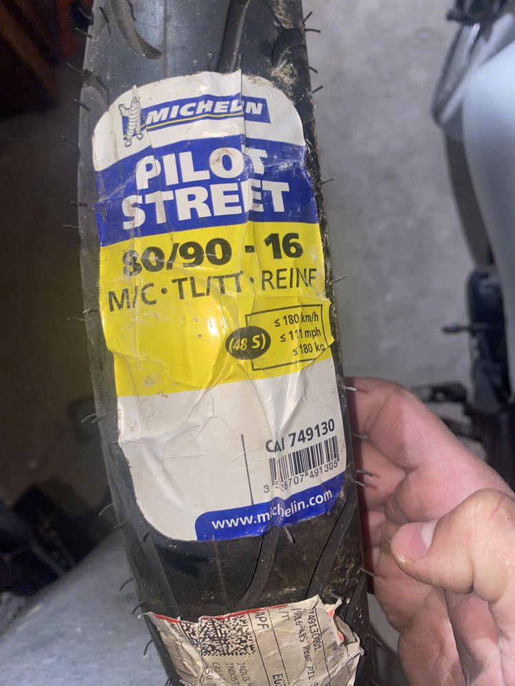 Pneu michelin pilot sporty 80/90-16 yamaha tzr 50