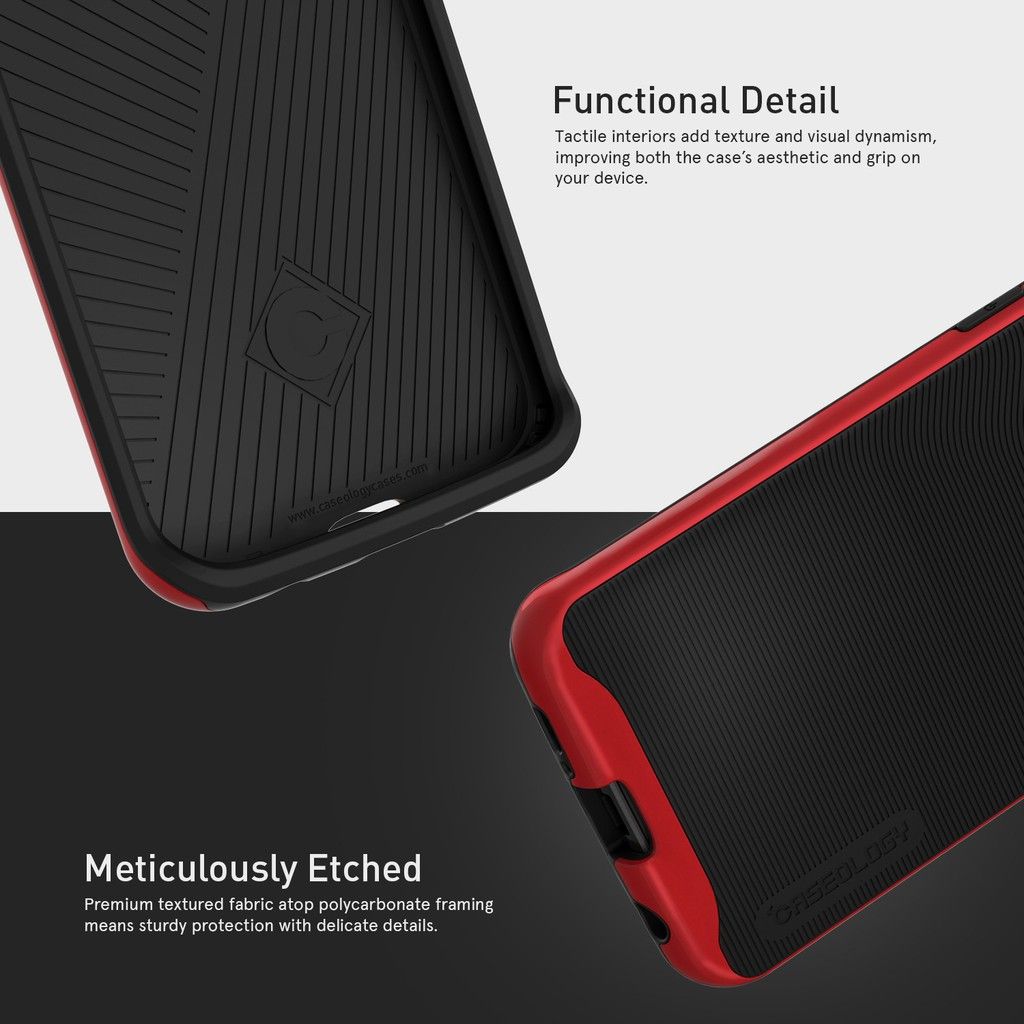 Etui Caseology Samsung Galaxy S6 Edge Wavelenght Black/Red