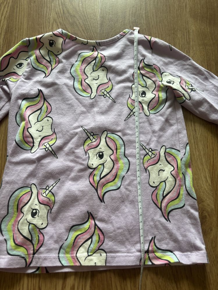 bluza jednorożec  H&M rozmiar 110-116