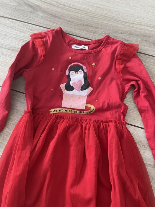 Sukienka czerwona święta Sinsay 110