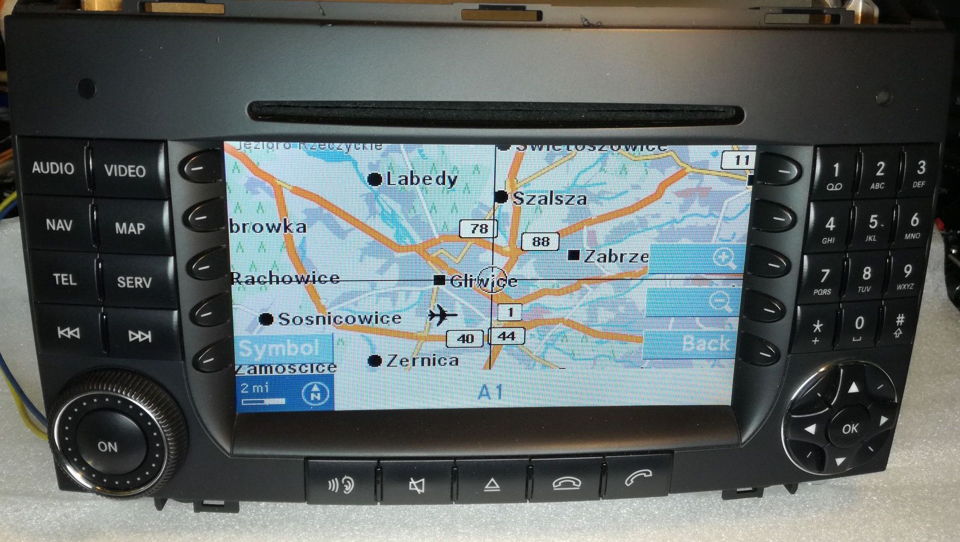 Mercedes W203 NAWIGACJA Radio Comand PL Menu Europa Ntg2