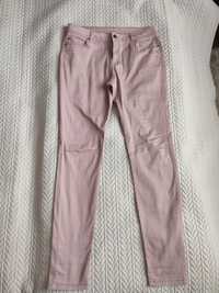 Różowe długie spodnie 42