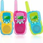 WALKIE TALKIE dla Dzieci 3 szt Łoki Toki Krótkofalówki Zestaw ZASIĘG