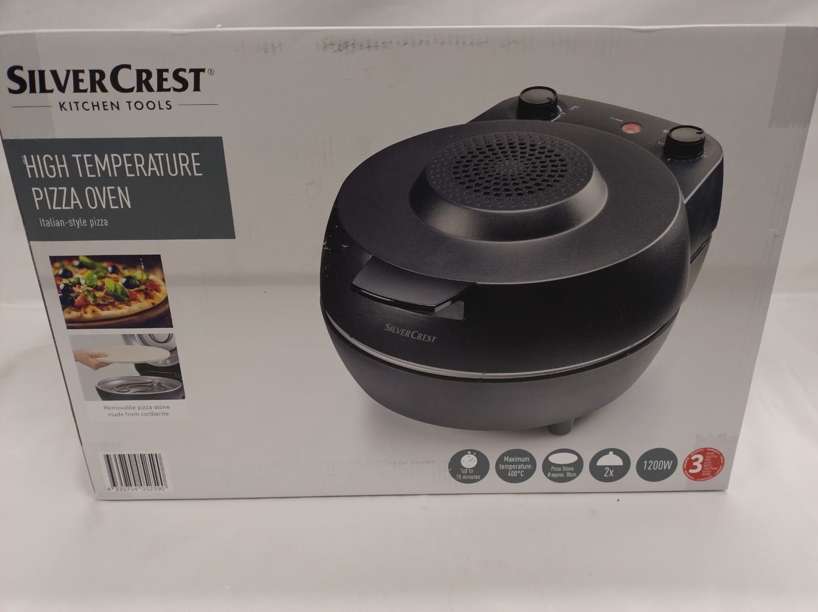 Piec do pizzy o wysokiej temperaturze SilverCrest