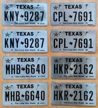 Texas Парные американские номерные знаки США авто номера