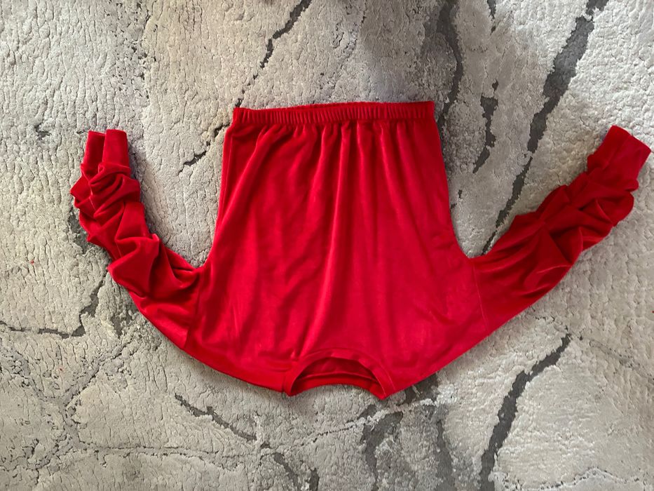 Welurowa bluza + nowa spódniczka roz 140